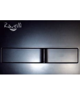 Flush plate black Ravelli slim flush 80 