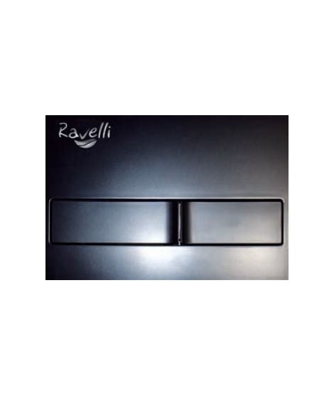 Flush plate black Ravelli slim flush 80 